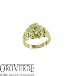 Anello testa di leone oro 18kt sales