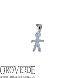 Ciondolo Uomo Volto Gesù In Argento Con Zirconi – Catena Cubana 20 Pollici XL