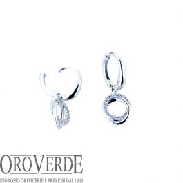 Orecchini a Doppio Cerchio Per Donne Ragazze Argento Sterling 925 Piccolo Huggie Ciondola Catena Schiava Goccia Elica Borchie Multiple Lobo Piercing Polsino Cartilagine Uomini Gioielli Personalizzati