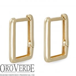 Orecchini a cerchio con pendenti rettangolari con fiori di Erica – Jorjya Handmade Jewels