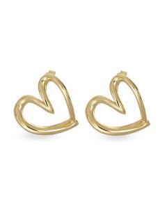 Orecchini Cuore stilizzato lucido