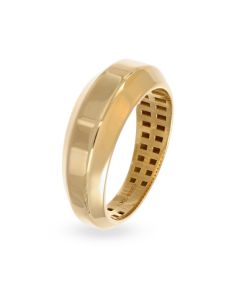 Anello Comfort Fit con Finitura Lucida e Interno Zigrinato