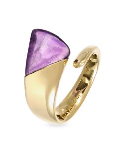 Anello in oro 18kt con ametista africana