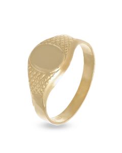 anello da mignolo unisex ovale
