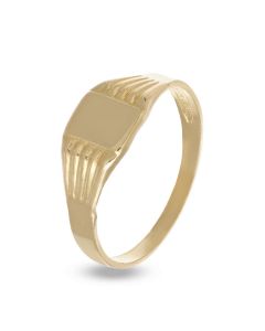 anello da mignolo unisex rettangolare