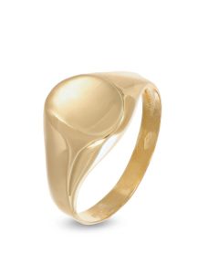 anello microfuso da mignolo unisex ovale lucido