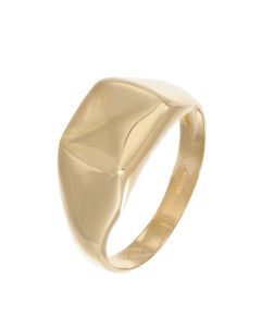anello microfuso da mignolo unisex rettangolare lucido