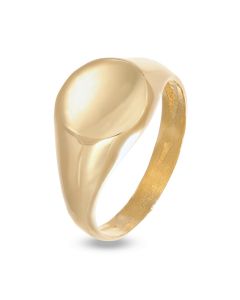 anello microfuso da mignolo unisex ovale lucido
