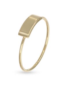 Anello con fascia rettangolare