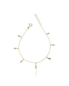 Bracciale  con Maglie Romboidali Pendenti