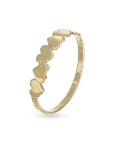 Anello con cuori stilizzati