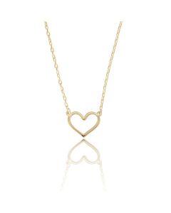 Catenina con pendente a cuore lucido