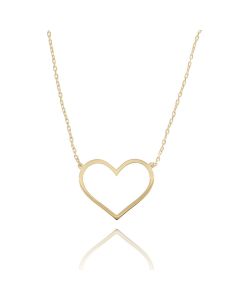 Catenina con pendente a cuore lucido