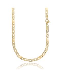 Catena uomo con maglia alternata lucida