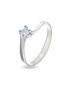 Anello solitario taglio asimmetrico