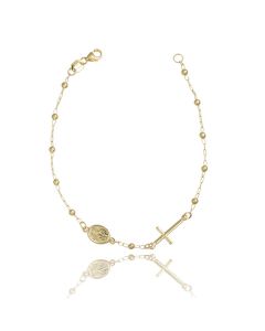 Bracciale rosario con sfere lucide cm.18,5