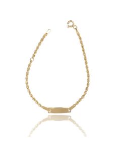 Bracciale con Targa Incisibile 16 cm Riducibile a 13,5 cm