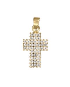 Croce interamente pavé di zirconi