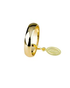 fede mantovana Unoaerre gr.6 in oro giallo larg.5,2mm. 