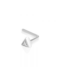 piercing naso con zircone triangolare 2x2mm