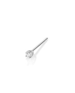 orecchino singolo a griffe con diamante 0,04ct