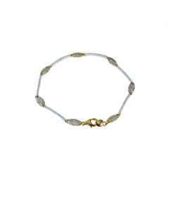 bracciale con pavè di zirconi 