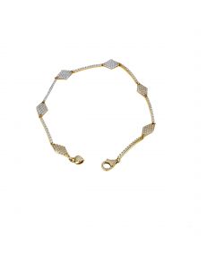 bracciale con pavè di zirconi 