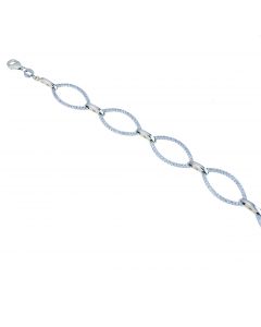 bracciale con pavè di zirconi 