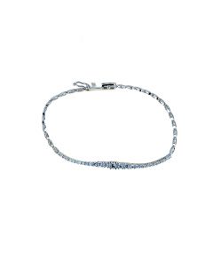 bracciale catena con pavè di zirconi a scalare 