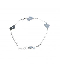 bracciale con piedini a lastra 