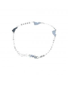 bracciale con piedini a lastra
