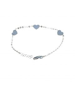 bracciale con cuori a lastra 