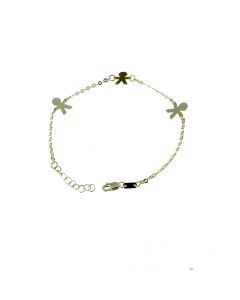 bracciale con bimbi a lastra