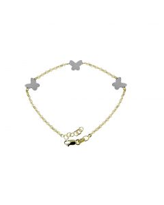 bracciale con farfalle a lastra