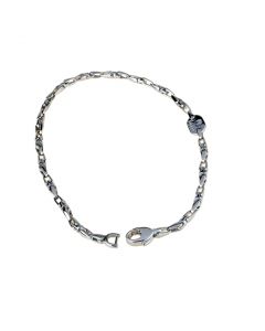 bracciale catena pieno maglia fantasia