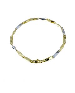 bracciale a catena vuota modello tubolare lucido 