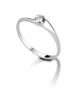 anello solitario con diamante ANS199