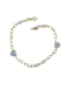 bracciale con cuori 