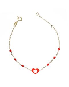 bracciale cuore smaltato