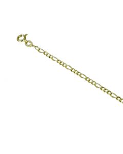 bracciale catena vuoto maglia tre+uno lucido e piatto