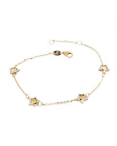 bracciale ragazza con stelle cm.17con rid.cm.15