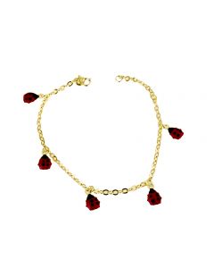 bracciale con coccinelle pendenti smaltate