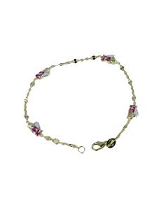 bracciale ragazza con angeli smaltati 