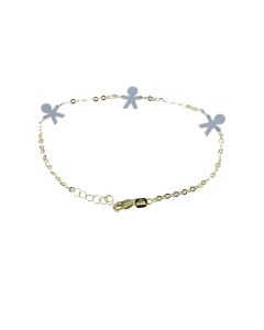 bracciale con piedini a lastra