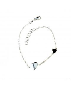 bracciale cuore con zircone