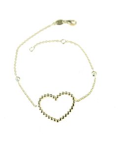 bracciale cuore con sfere