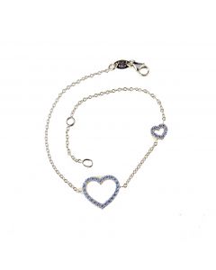 bracciale cuore con zirconi