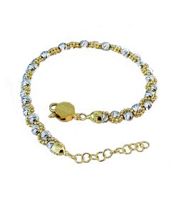bracciale catena di sfere intrecciate 