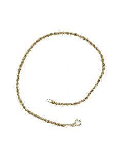 bracciale fune largo 2,1mm. cm.19