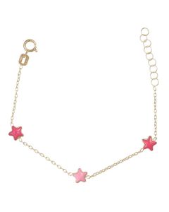 bracciale bimba con stelle smaltate